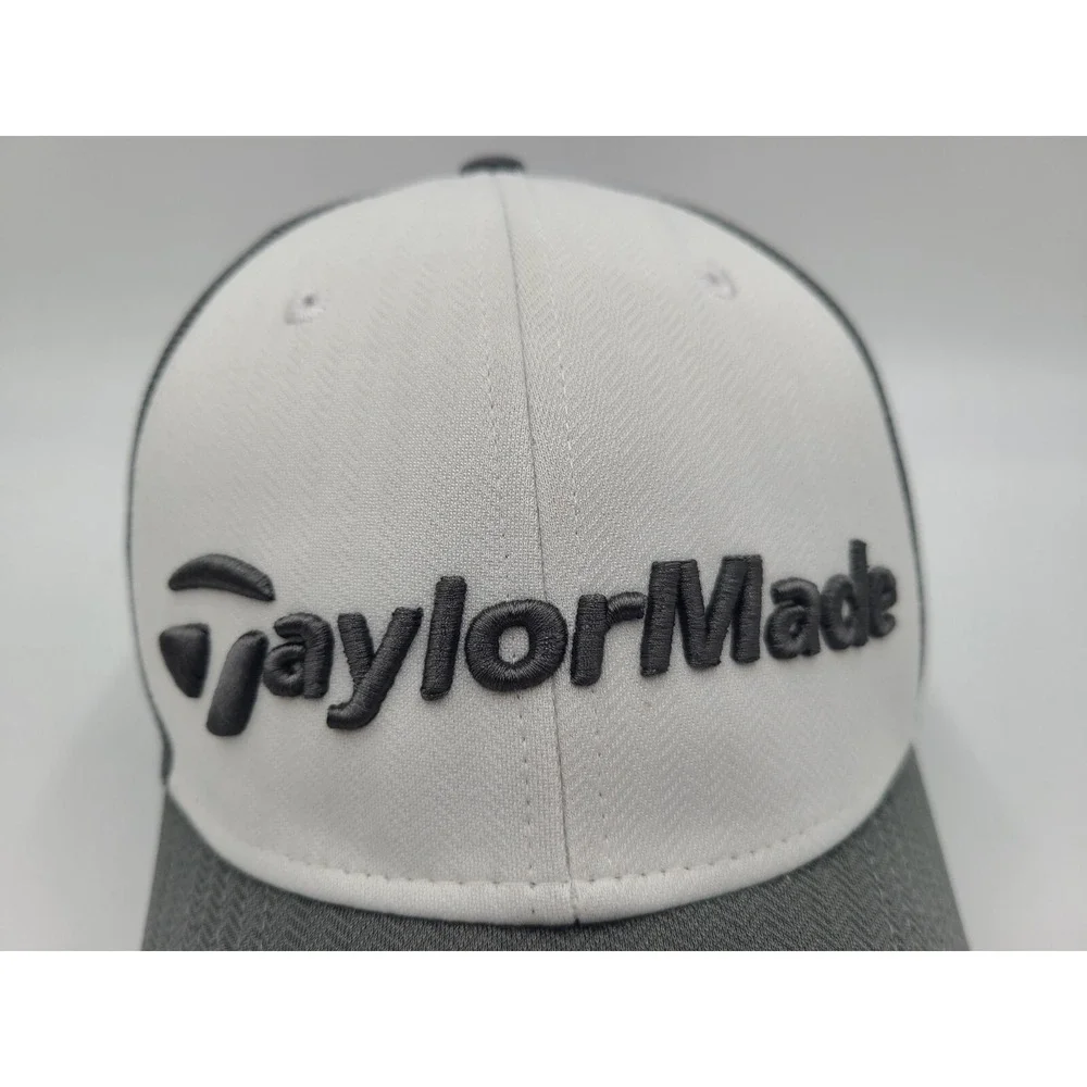 TaylorMade Golf M1 TP5 Adjustable Hat Cap Tennis Baseball Men Women White Gray